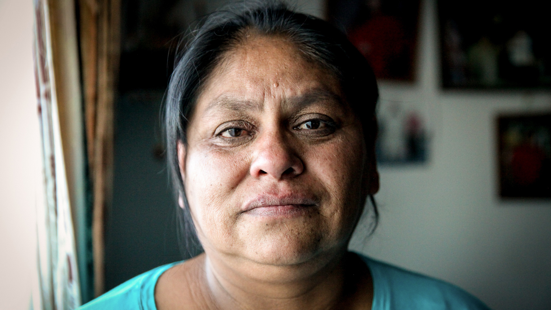 Yolanda Badback is one of the few White Mesa, Utah, residents from the Ute Mountain Ute tribe who is organizing and protesting against the White Mesa Mill. (Maria Esquinca/News21)