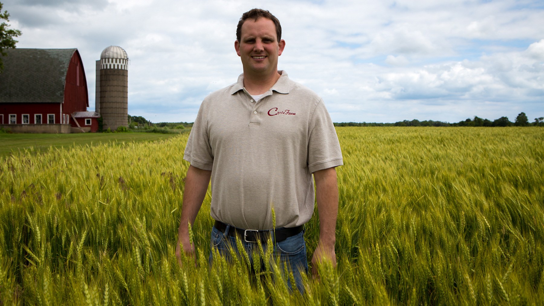 Tony Brey is a dairy farmer in Door County, Wisc., and a member of Peninsula Pride Farms, a watershed initiative to protect groundwater from contamination. (Chelsea Rae Ybanez/News21)