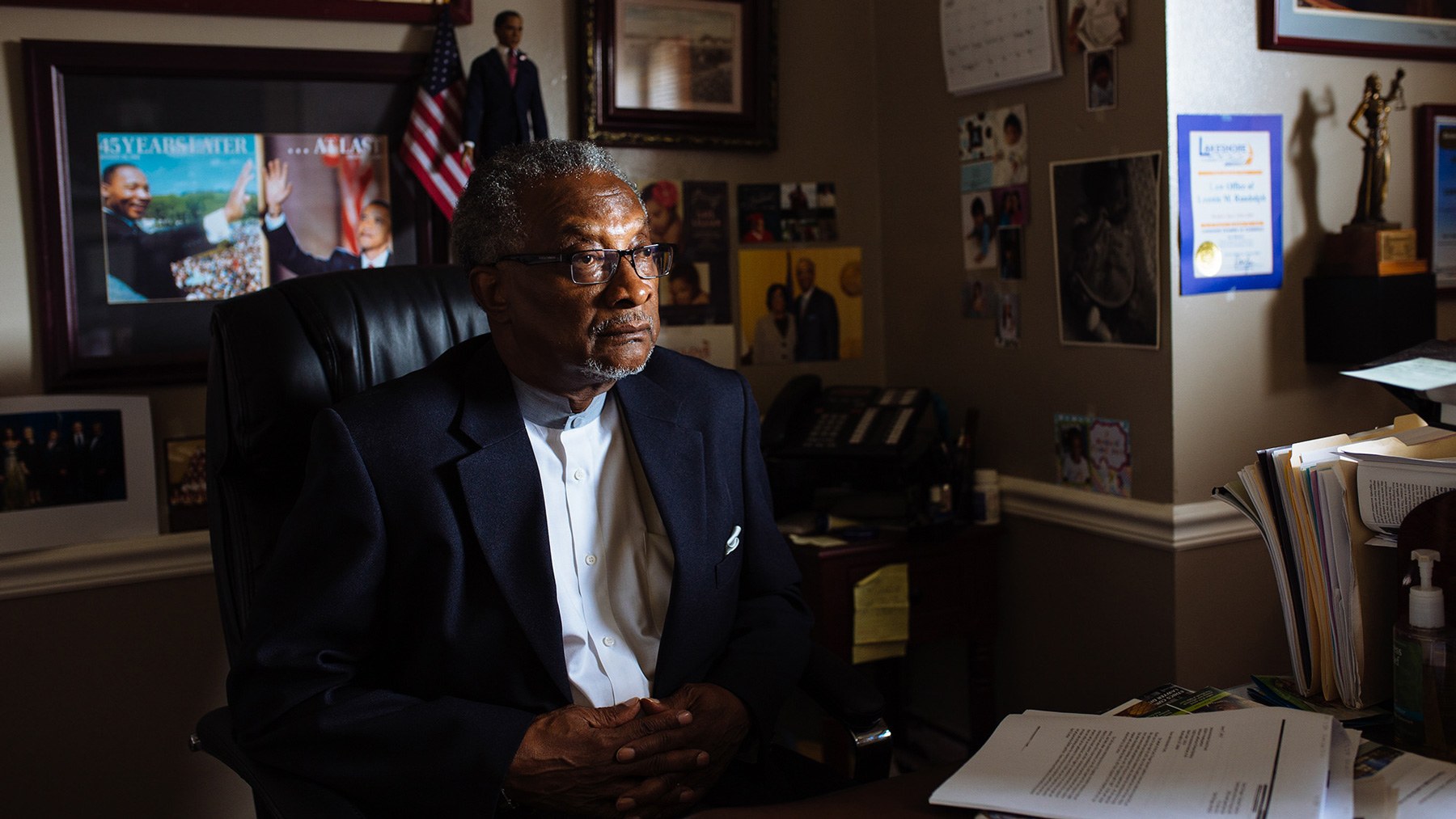 Indiana state Sen. Lonnie Randolph was born and raised in East Chicago near the USS Lead Superfund site. His ties to his community have made him a vocal advocate for his constituents. (Michael M. Santiago/News21)