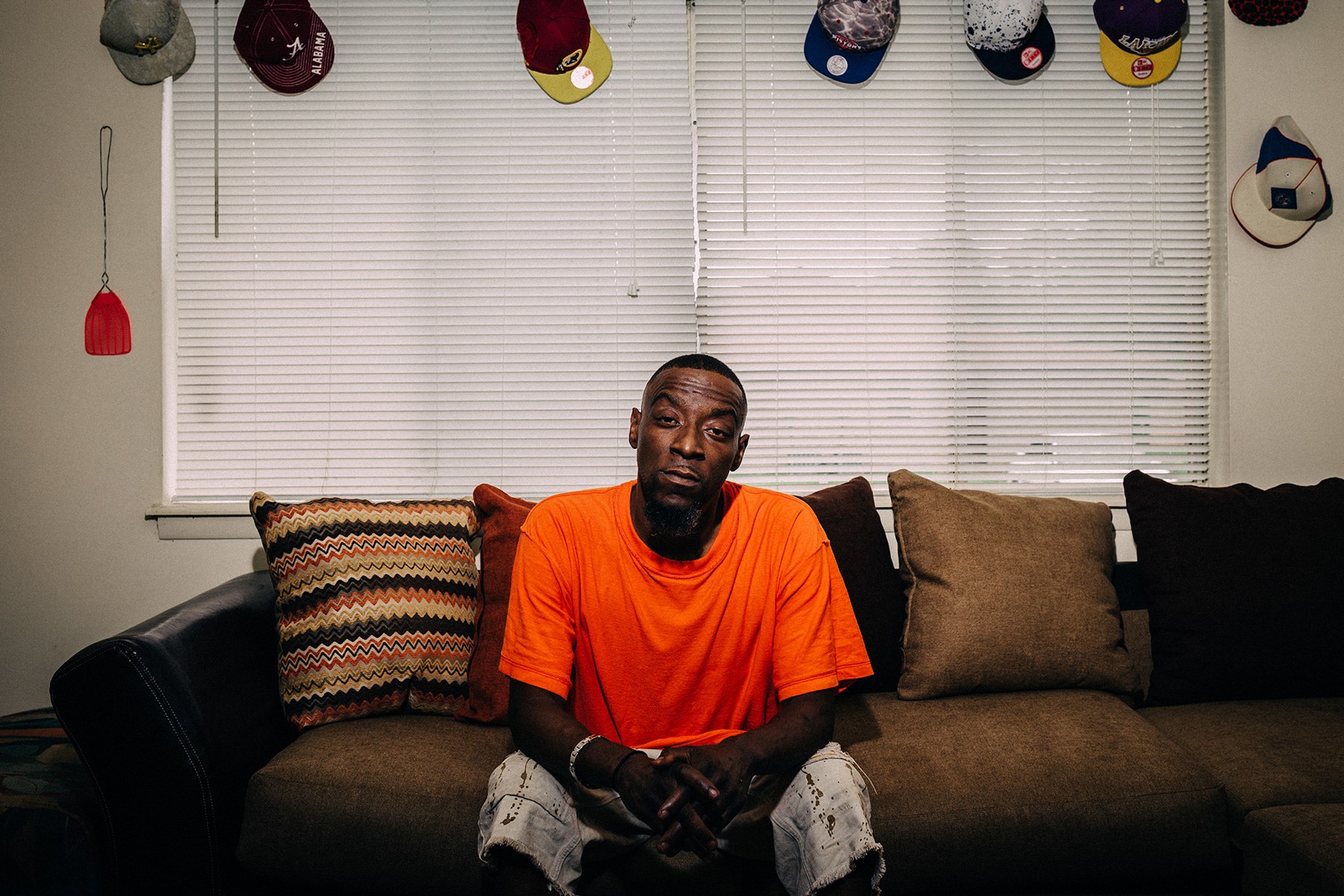 Demetrius Holmes has been living in Uniontown, Ala., for the past three years and has been hospitalized more than 20 times for stomach-related issues. He suspects the town’s drinking water may be the cause. (Michael M. Santiago/News21)