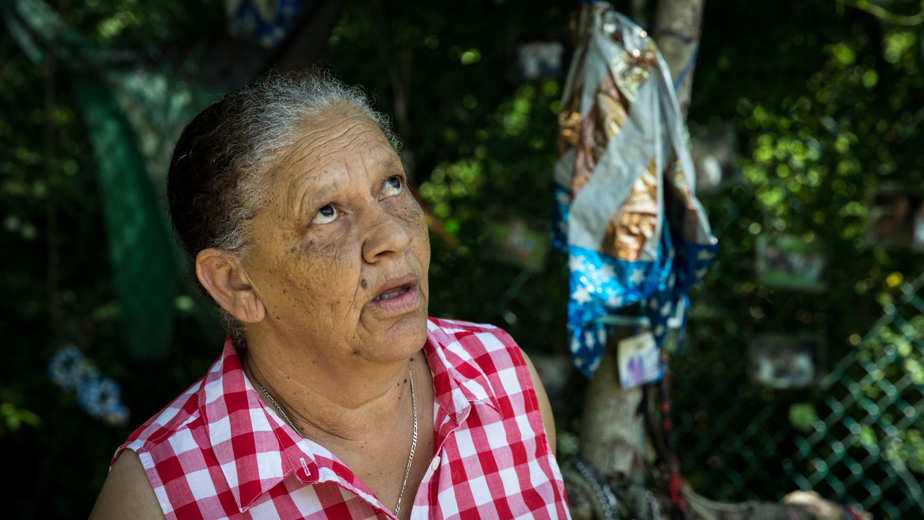 Vivian Milligan lives just feet away from the Ringwood Mines and Landfill Superfund site in Ringwood, N.J. Ford Motor Co. dumped toxic paint sludge nearby, which eventually contaminated the drinking water near her home. (Karl Schneider/News21)