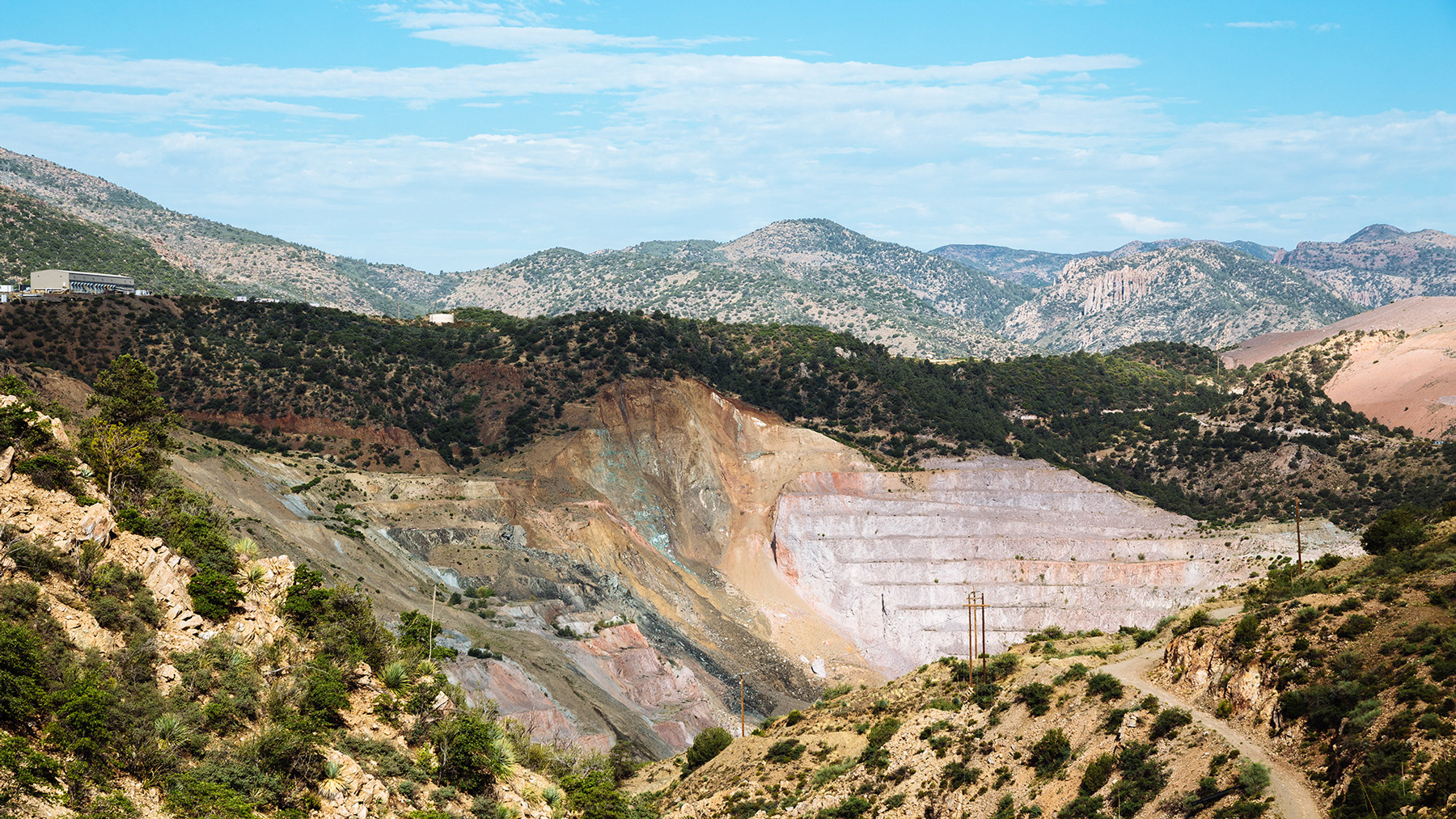 A strip-mining site operated by BHP Copper Inc. near Globe, Ariz., contaminated wells nearly 50 years ago. Mining throughout the country has been attributed to a host of environmental issues. (Michael M. Santiago/News21)